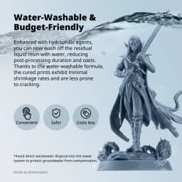 ANYCUBIC 3KG ABS-Like Resin 3.0 Water-Washable UV 405nm Photopolymer Resin 3D Resin High Precision for LCD 3D Printer