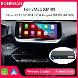 Bonroad Wireless Carplay Android Auto Airplay Autolink Per Peugeot Citroen SMEG MRN Picasso C4 C5 DS4 DS3 308 508 208 3008