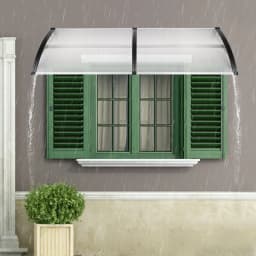 Door Canopy Awning Shelter, Rain Cover 200x93cm With Polypropylene Frame Transparent & Hollow Design