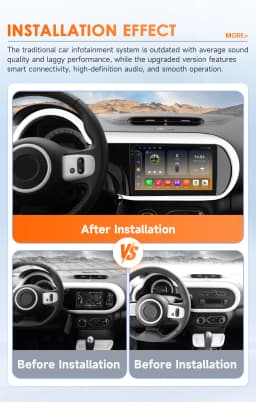 Hizpo Car Intelligent Systems For Renault Twingo Ⅲ 2014-2024 Carplay Android Auto 2 Din Radio Multimedia Stereo Head Unit 6115