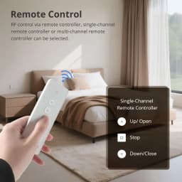 Zemismart WiFi Electric Curtain Motor with Custom Tracks Work with Smart Life App Alexa Google Home Siri Voice Control