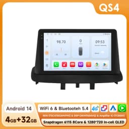 Hizpo Android 14 Auto Radio For Renault Megane 3 2008 - 2014 4G Car Multimedia Player GPS 2din Autoradio Octa Core 4G Wifi DSP