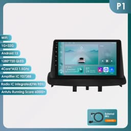 Hizpo Android 14 Auto Radio For Renault Megane 3 2008 - 2014 4G Car Multimedia Player GPS 2din Autoradio Octa Core 4G Wifi DSP