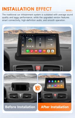 Hizpo Android 14 Auto Radio For Renault Megane 3 2008 - 2014 4G Car Multimedia Player GPS 2din Autoradio Octa Core 4G Wifi DSP