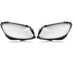MAGICKIT Left & Right Side Headlight Cover Lens Cover For Mercedes-Benz C-Class W205 2019-2020 Car Accessories Polycarbonate