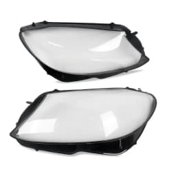 MAGICKIT Left & Right Side Headlight Cover Lens Cover For Mercedes-Benz C-Class W205 2019-2020 Car Accessories Polycarbonate