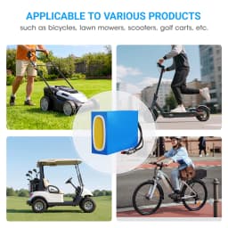 PVC Shell Waterproof Lithium‑Ion E‑Bike Battery Pack 48V‑72V 40Ah, Integrated BMS Protection, for High Power Electric Bike Scooter 2000W‑3000W Motor
