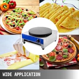 SucceBuy Electric Crepe Maker Pancake Machine Non-Stick for Making Crepes Pancakes Blintzes Omelets in Restaurants Bars Cafes