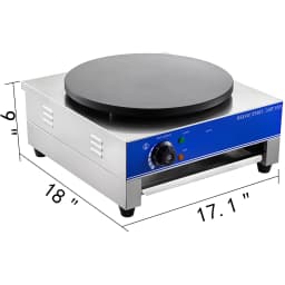 SucceBuy Electric Crepe Maker Pancake Machine Non-Stick for Making Crepes Pancakes Blintzes Omelets in Restaurants Bars Cafes