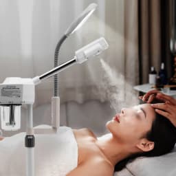 2 in 1 Spray Removable Machine Facial Steamer Moisturising Hot Nano Atomization Flexible Adjustment UV Lamp Heat Dissipation