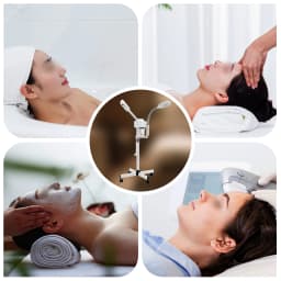 2 in 1 Spray Removable Machine Facial Steamer Moisturising Hot Nano Atomization Flexible Adjustment UV Lamp Heat Dissipation