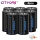 CITYORK 1.2V D Battery 10000 mAh LR20 R20 NIMH + LCD Smart Charger for AA AAA C D 9V Batteries