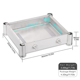 HiFi Amplifier Shell Aluminum Chassis for Power Amplifier Case Enclosure DIY