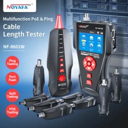 Original Noyafa NF-8601W Multifunction Network Cable Tester RJ45 RJ11 BNC POE PING Crosstalk Test Network Wire Cable Tracker