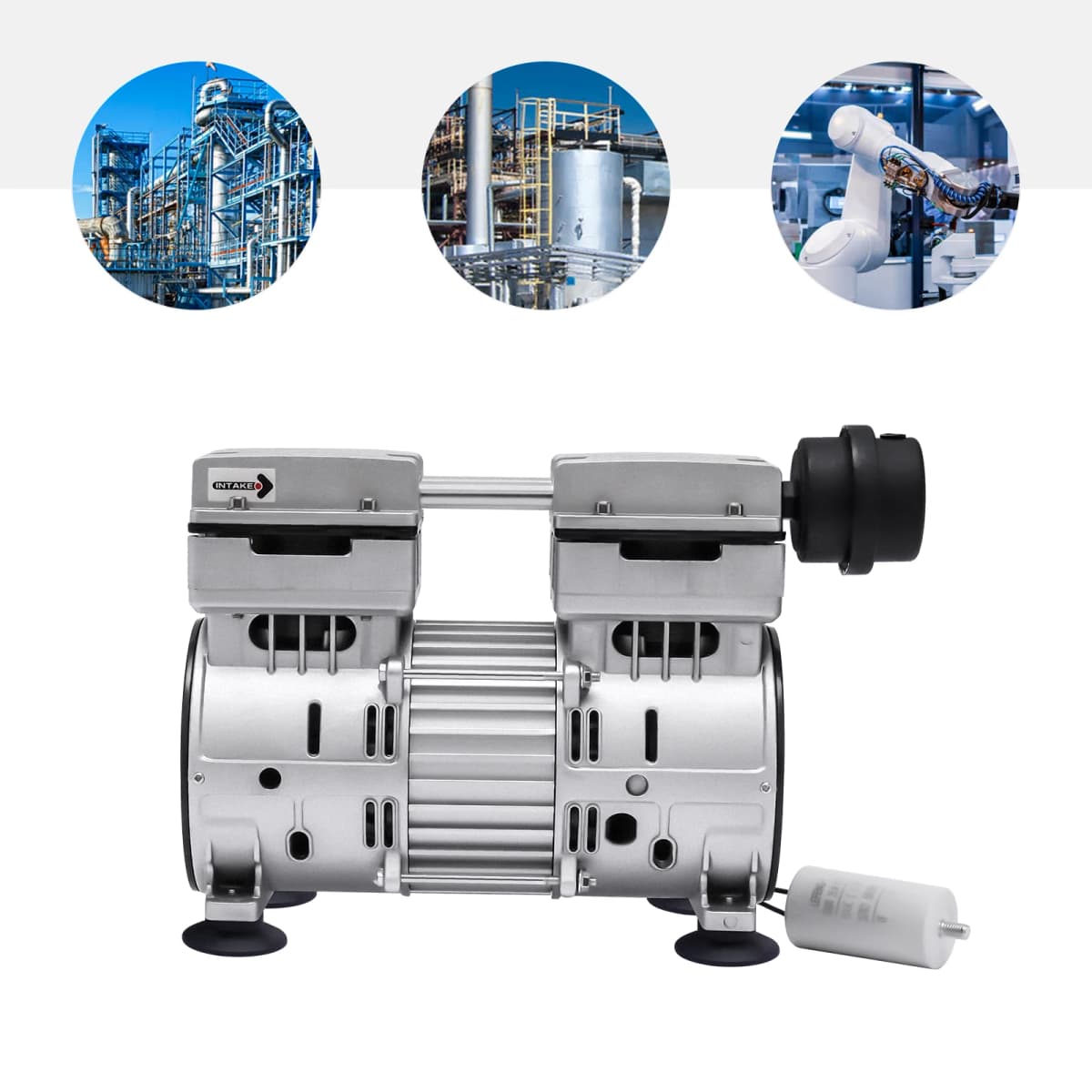 750W Oil Free Vacuum Pump Compressor Pump 220 V 50Hz For Blister Molds Plastics Aluminum Alloy