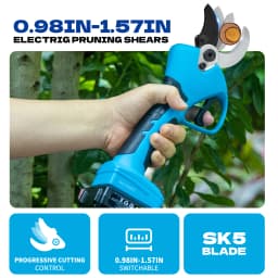 LIDACA 21V 2AH 40mm Cordless Battery Progressive Pruning Shear Efficient scissors Bonsai Electric Tree Branches LD-8605