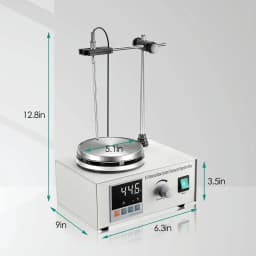 200W magnetic stirrer with digital temperature display and speed adjustment, 1000ml magnetic stirrer with heating plate