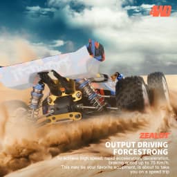 WLtoys XKS 124007 Remote Control Car 1/12 2.4GHz 75KM/H High Speed Off Road Trucks Brushless Motor Metal Chassis 4WD Vehicle