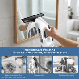 Powerful Cordless Window Vac Cleaner Handheld Cordless Window Vac Cleaner Car Window Cordless Vac Cleaner Wet and Dry Use