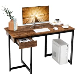 Desk with drawer, 120x55x75 cm, computer table small, office Table Office table Wood PC table