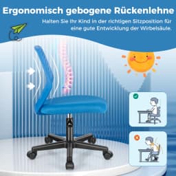 Desk chair children armless children desk chair children swivel chair height adjustable kids office chair swivel chair