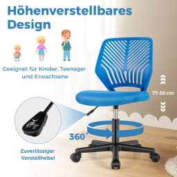 Desk chair children armless children desk chair children swivel chair height adjustable kids office chair swivel chair