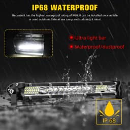 HAOLIDE Slim LED Light Bar Single Row 12" 22" 32" 42" 52" inch Led Work Light 12V 24V For SUV 4X4 Offroad Tractor ATV Lada Niva