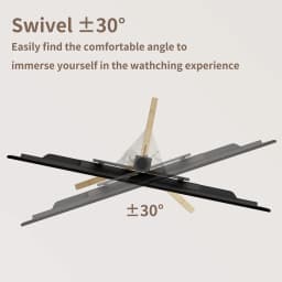 Height Adjustable Swivel Corner Floor TV Stand Universal for 40-75 Inches Max Load 40kg