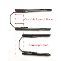 HWHongRV Car Seat Double Slide-Way Lengthen and General Recreational Vehicle Seat Rail for Adjustable Comfort and Convenience
