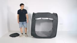Sensory Tent for Kids 117x115cm, Pop-up Sensory Blackout Play Tent for for Children with Autism, ASD & ADHD with Advanced Silver Inner Lining with Carry Bag, DE Stock