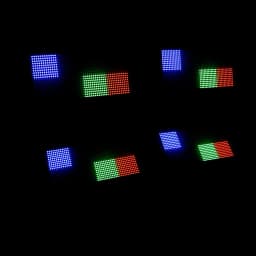 SHEHDS 2/4pcs 960 RGB SMD LED Strobe 200W RGB Wash Light Blinder Effects Concert Audience Night Club DJ Disco