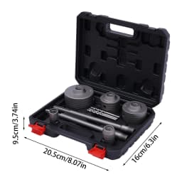9Pcs Hole Bit + SDS Plus/Max Shank for Concrete Cement Stone Wall ø30-100mm 370mm Wall Hole Drill Bit Set Steel