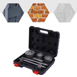 9Pcs Hole Bit + SDS Plus/Max Shank for Concrete Cement Stone Wall ø30-100mm 370mm Wall Hole Drill Bit Set Steel