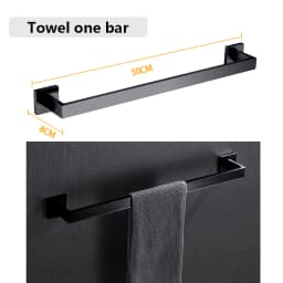SUS 304 Stainless Steel Bathroom Accessories Wall Monted Toilet Showerroom Towel Rack Bathroom Set