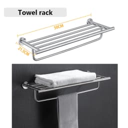 SUS 304 Stainless Steel Bathroom Accessories Wall Monted Toilet Showerroom Towel Rack Bathroom Set