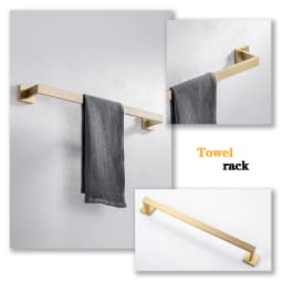 SUS 304 Stainless Steel Bathroom Accessories Wall Monted Toilet Showerroom Towel Rack Bathroom Set