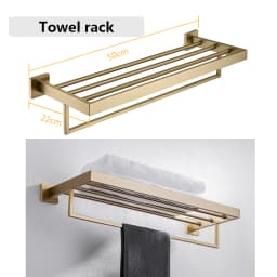 SUS 304 Stainless Steel Bathroom Accessories Wall Monted Toilet Showerroom Towel Rack Bathroom Set