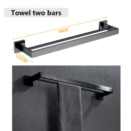SUS 304 Stainless Steel Bathroom Accessories Wall Monted Toilet Showerroom Towel Rack Bathroom Set