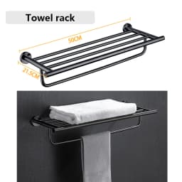 SUS 304 Stainless Steel Bathroom Accessories Wall Monted Toilet Showerroom Towel Rack Bathroom Set
