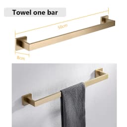 SUS 304 Stainless Steel Bathroom Accessories Wall Monted Toilet Showerroom Towel Rack Bathroom Set