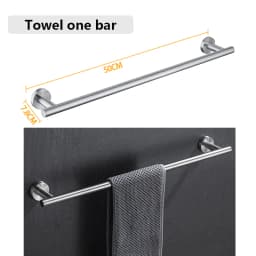 SUS 304 Stainless Steel Bathroom Accessories Wall Monted Toilet Showerroom Towel Rack Bathroom Set