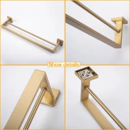 SUS 304 Stainless Steel Bathroom Accessories Wall Monted Toilet Showerroom Towel Rack Bathroom Set