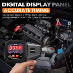 Engine Timing Light with Tachometer Timing Light Automotive 12V for 2&4 Stroke Petrol Engine for Car Motorcycle Marin KZYEE KT60