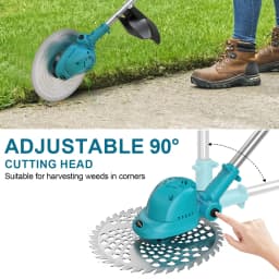 Gisam 10Inch Brushless Electric Lawn Mower Foldable Cutter Cordless Garden Grass Cutting Trimmer Tool For Makita 18V Battery Pin
