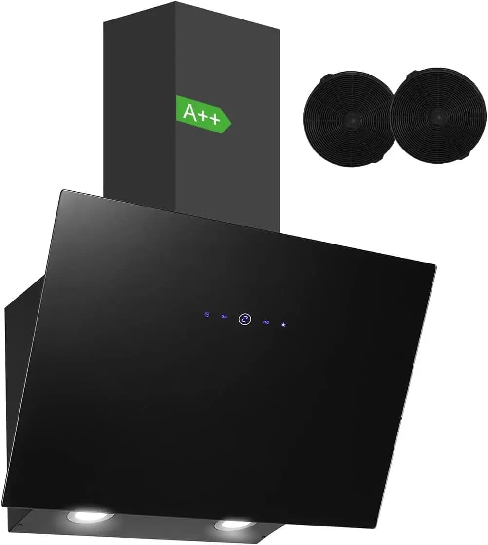 60cm Range Hood CycloneForce™ A++ Energy - Smart Delay Shutdown with Activated Carbon Duct/Ductless Mode (TouchSync Control)