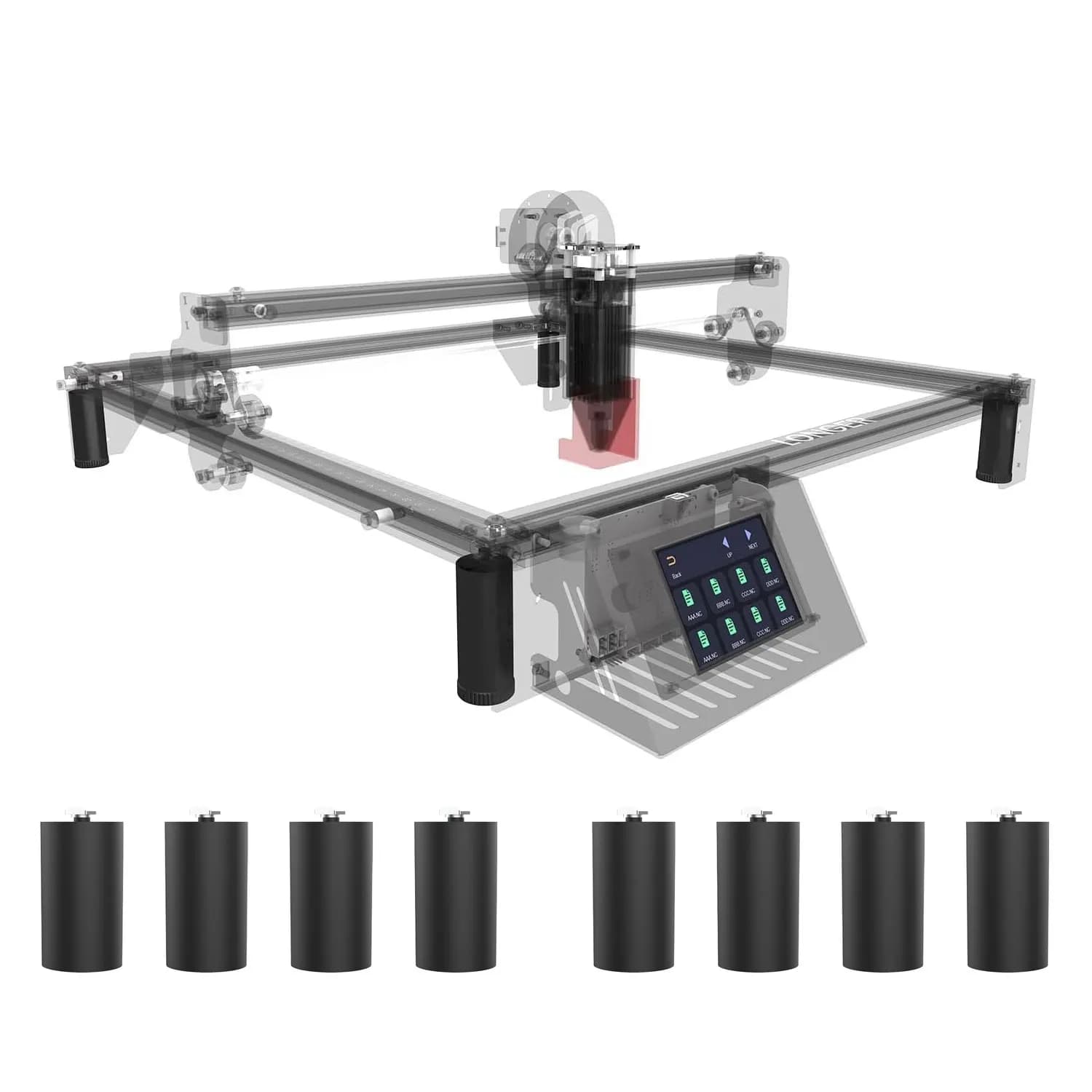 8 pcs Laser Engraver Riser Legs Support Feet Heightening Column Kit Tools for LONGER RAY5 Engraver Engraving Cutter Machine