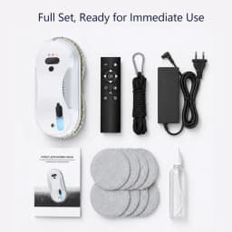 DIVEDEER Window cleaner for home use fully automatic single water spray window cleaner remote control window cleaner robot
