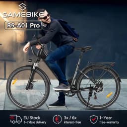Samebike RS-A01 Pro Electric Bike Adults 26" City ebike with 36V 15Ah Removable Battery
