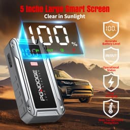 PGNOOGE 6000A Car Jump Starter, 26800mAh Car Battery Jump Starter, 12V Battery Booster Jump Starter, Portable Battery For Cars