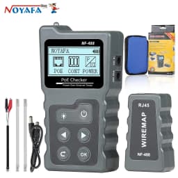 NOYAFA Network Cable Tester NF-488 Cable Tracker PoE Checker PoE Switch Online Test PoE Voltage Current Tester Loop-Back Test